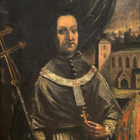portret księcia Bolesława toszeckiego i abpa ostrzyhomskiego w kościele Wniebowzięcia NMP