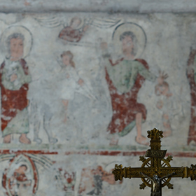 XIII-wieczne malowidła w kaplicy południowej
