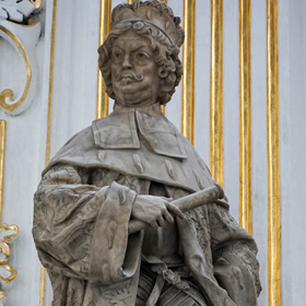 Chrystian legnicki - figura w Mauzoleum Piastów w kościele Św. Jana Chrzciciela