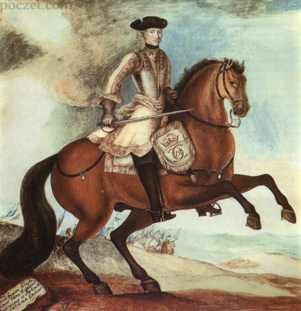 konny portret króla szwedzkiego Karola XII autorstwa Stanisława Leszczyńskiego