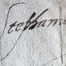 podpis i pieczęć Stefana Batorego