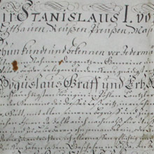 dokument Stanisława I Leszczyńskiego