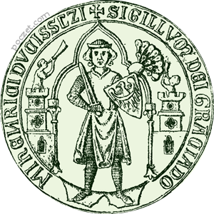 pieczęć piesza (1280-86)