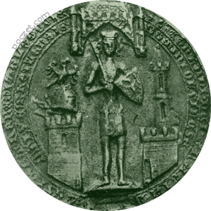 pieczęć piesza (1364-95)