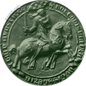 pieczęć konna (1329-40)