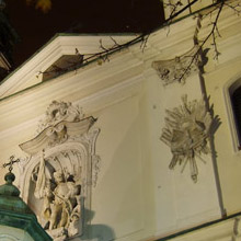 fragment barokowej fasady frontowej