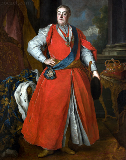 'Portret króla Augusta III w stroju polskim' Louisa de Silvestre