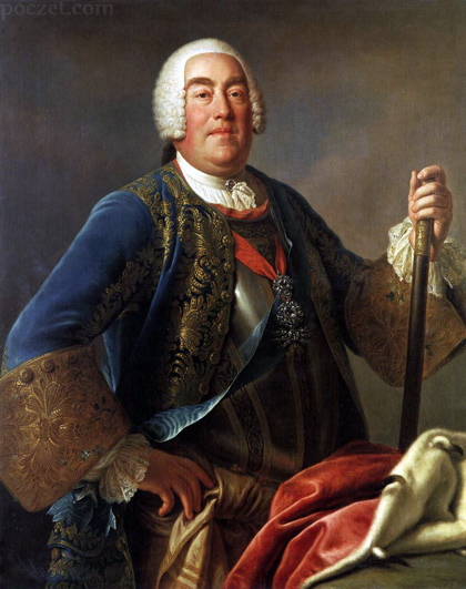 'Portret króla Augusta III' Pietro Antonio Rotariego