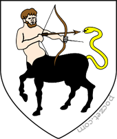 "Hipocentaur" - herb Zofii (Sonki), żony Władysława II Jagiełły, córki Andrzeja, księcia holszańskiego