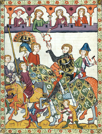 Henryk IV Prawy jako zwycięzca turnieju rycerskiego