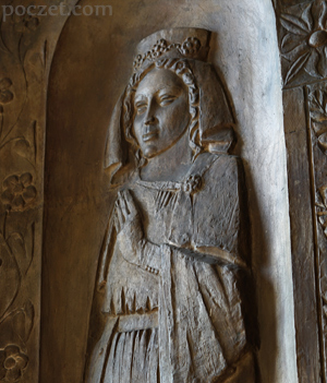 Ryksa szwedzka - fragment płyty epitafijnej w katedrze poznańskiej