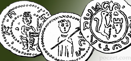 brakteaty Mieszka III z herbajskimi napisami