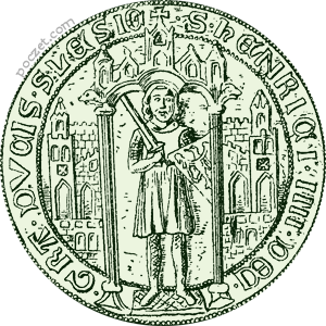 pieczęć piesza (1270-83)