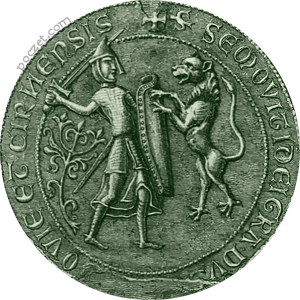pieczęć piesza (1255-62)